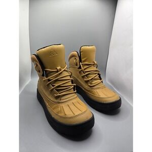 Nike ACG Manoa Leather Winter Boots Wheat Gold Black Youth Size 6Y 524872-703